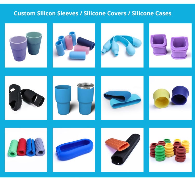 Custom Molded Parts: Silicone Sleeves / Covers / Seals / Gaskets / O Rings / LSR Parts